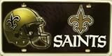 New Orleans Saints Metal Nfl Sport License Plate Wall Sign Tag
