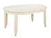 Oval Dining Tables | White Dining Tables | Shaped Dining Tables - Powell Color Story Pure-White Oval-Shaped Dining Table with Butterfly Leaf