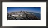 Chicago with Mccormick Place Extension, IL Framed Photographic Poster Print by Mark Segal, 21x12