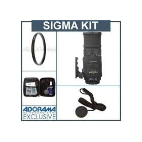 Sigma 150-500mm f/5-6.3 DG APO OS (Optical Stabilizer) HSM AF Lens Kit, for Canon EOS Cameras with Tiffen 86mm UV Filter, Lens Cap Leash, Professional Lens Cleaning Cleaning Kit