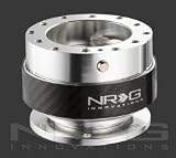 NRG Universal Steering Wheel Quick Release Kit Gen 1.5 Silver/Carbon Fiber