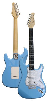 Fretlight FG-421 Standard Electric Guitar, Powder Blue