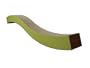 Marmalade Pet Wall Flower Cardboard Cat Scratcher, Color: Lime, 36"L X 3.5"W