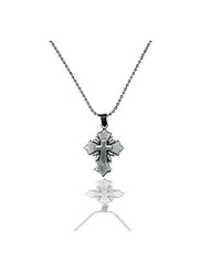 Stainless Steel Creative Cross Pendant Necklace