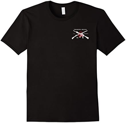 Men's Three Percenter (Threeper) Militia T-Shirt Large Black