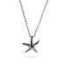 Eve's Addiction Sterling Silver Petite Starfish Necklace