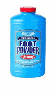 Assured Medicated Foot Powder, 10 oz.