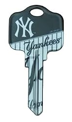 New York Yankees Kwikset KW1 House Key