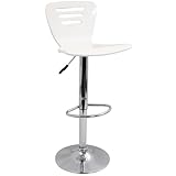 LumiSource Hue Barstool, White