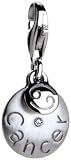 Cancer Sterling Silver Diamond Charm By Hot Diamonds