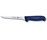 R H. Forschner by Victorinox 6-Inch Narrow Boning Knife, Blue Fibrox Handle with Microban