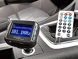 auvisio FM-Transmitter mit Bluetooth-Freisprecher "Talk n Music"