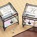 Personalized Vintage Glass Trinket Box