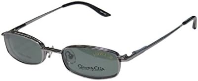 New &amp; Season &amp; Genuine - Brand: Elite Eyewear Style/model: Clever Clip 012 Gender: Mens/Womens Rx Ready For Adults Designer Full-rim Spring Hinges Sunglass Lens Clip-Ons Eyeglasses/Eye Glasses (46-19-135, Graphite)
