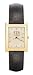CINCINNATI BENGALS MEN'S GOLD RECT DRESS WATCH W/LTHR STRP