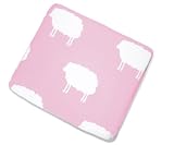 Pinolino 73522-7 - Stoffbezug Wickelauflage, 'Happy Sheep' gro&szlig; rosa