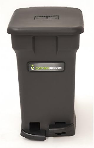 6 Gal. Composter Black Composting Bin Odor Control System Eliminates the Presence of Smelly Odor and Fruit Flies. This Patented Technology and the 6-gallon Compostable Liner Bag Enable Compost to Be Collected for a Week or More Indoors
