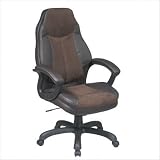 Two Tone Executive Leather and Micro Suede Chair