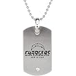 Stainless Steel San Diego Chargers Logo Dog Tag Necklace