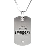 Stainless Steel San Diego Chargers Logo Dog Tag Necklace
