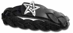 Pentagram - Gaelic Plait - Alchemy Gothic Bracelet