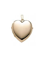 14K Gold Filled 4-Page Photo Heart Locket 1-1/4 inch x 1-1/4 inch