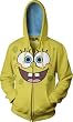 Mens Spongebob Squarepants Smiling Face Hoodie