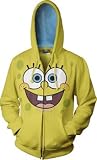 Spongebob Squarepants Face Cartoon Adult Hoodie Hooded Sweatshirt