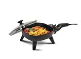 Maxi-Matic EFS-400 Elite Cuisine 7-Inch Non-Stick Electric Skillet with Glass Lid, Black
