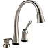 Delta Faucet  Pilar Single Handle Pull-Down Kitchen Faucet with Soap Dispener