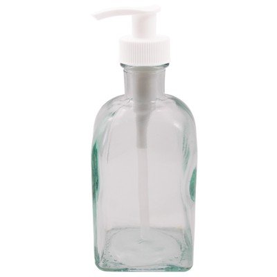 Recycled Square Soap Bottle With Pump - 11oz