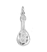 925 Sterling Silver Banjo Guitar Music Pendant Necklace