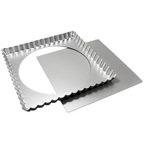Buy Fat Daddio's 12 Inch x 12 Inch x 1 Inch Square Tart Pan with Removable Bottom