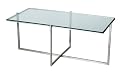 Adesso Glacier Coffee Table, Steel