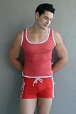 Rufskin Strike Mesh Tank Top for Men - Red