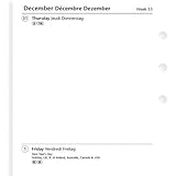 filoFax 68423 For 2016 Personal Diary Two Days Per Page English/French/German