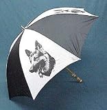 German Shepherd Umbrella by Porcelain by Rosalinde (60' Arc)