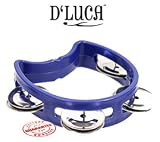 DLuca 4 Inches Childs Tambourine Blue TW-4BL