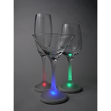 Fortune ProductsLG-6004 Lighted Champagne Real Glass, 2" Diameter x 10.3" Height, 10oz Capacity (Pack of 4)
