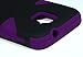 Bastex Heavy Duty Hybrid Case for ZTE Majesty Z796C - Purple Silicone / Black Hard Shell