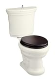 Toilet Two Piece Elongated by Kohler - K-3456-F2 in Black Black