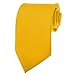 K. Alexander New Mens Solid Color Bright Gold Necktie Neck Tie