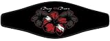 New Comfortable Neoprene Strap Wrapper for Your Scuba Diving & Snorkeling Mask - Hibiscus (Deep Down)