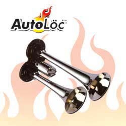 Chrome Dual-tone Yankee Air Horn Automotive Steering-Horns