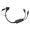 BMW iPod | iPhone | iPad Y Cable Audio Aux Adapter iDrive Interface Lead USB to gold plated 3.5mm suitable for BMW / Mini Cooper 2007>