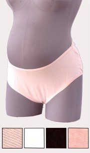 31vmFw4rekL 4 pack solid fabric maternity hi cut panty