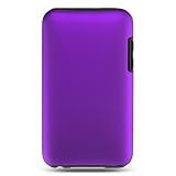 Premium 2-in-1 Purple Rubberized Crystal Snap-on Case and Silicone Gel Skin for Apple iPod Touch 2, Touch 3 2nd and 3rd Generation, 32GB, 64GB