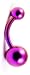 This titanium plated naval jewelry is perfect for people who are nickle sensitive and cannot use regular surgical steel jewelry. This anodized jewelry feature a beautiful luster and is in the standard 16 g 5/8'' typical of most naval piercings