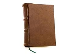 Epica's 6x9 inch EXTRA THICK Handmade Italian Leather Journal / Leatherbound Writing Diary / Notebook /Sketchbook with Smooth White Pages. Perfect notepad / corporate gift, gift for him or her, 1st or 3rd Anniversary gift.