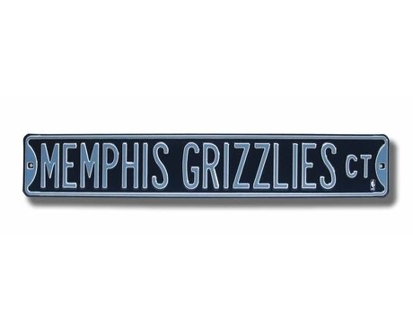 Memphis Grizzlies Authentic Street Sign